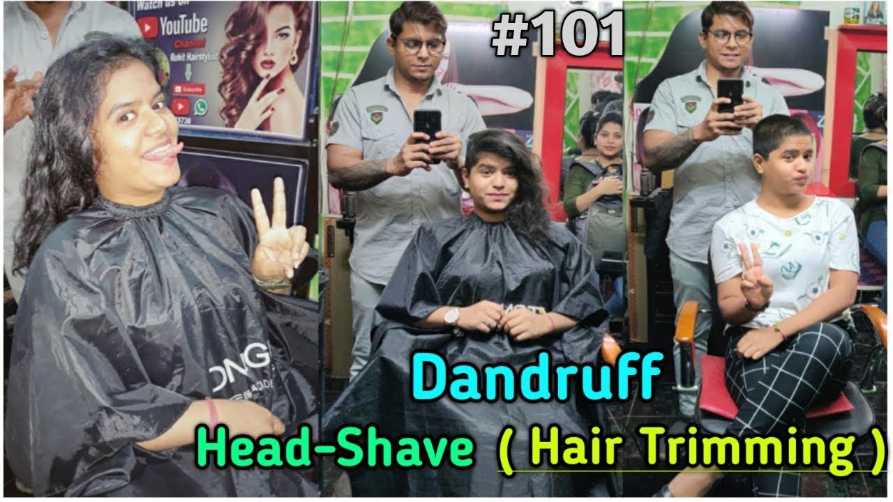 Young Girls HeadShave Choice New Trend Collection 2019 / HeadShave / Dandruff Remove HeadShave #101