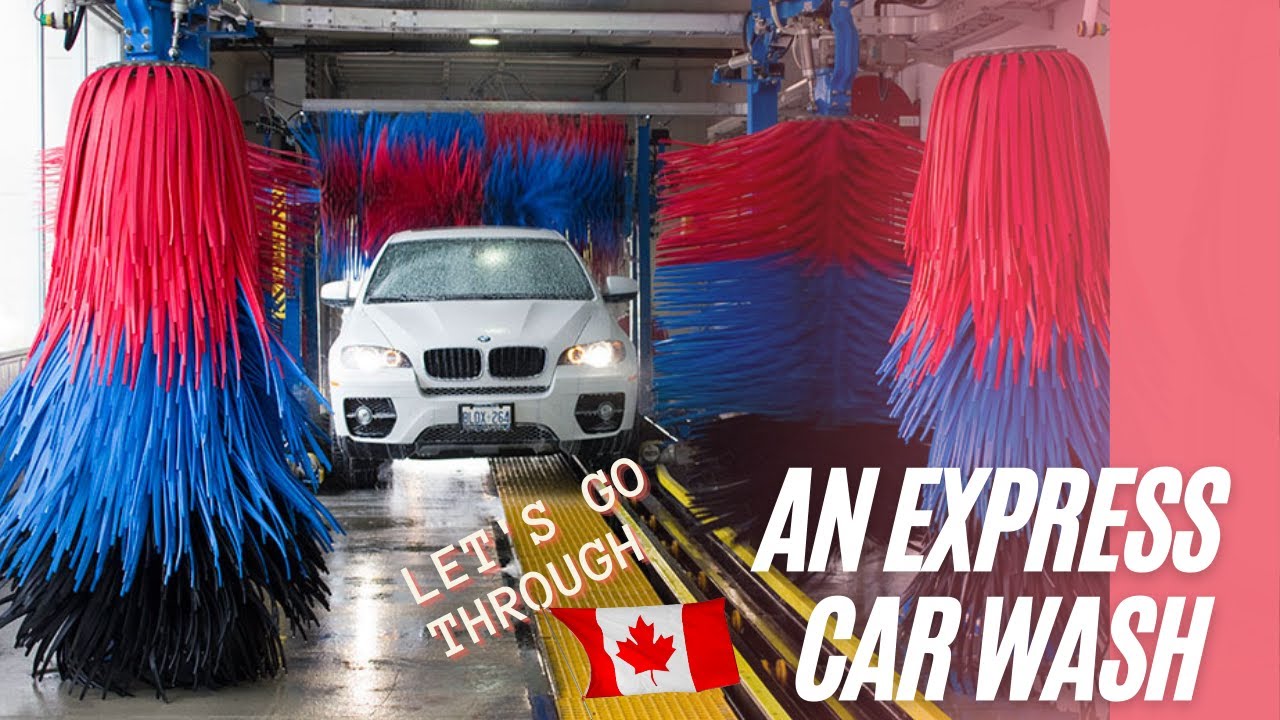 Express Car Wash at ESSO Gas station | Automatic Car Wash | 4K