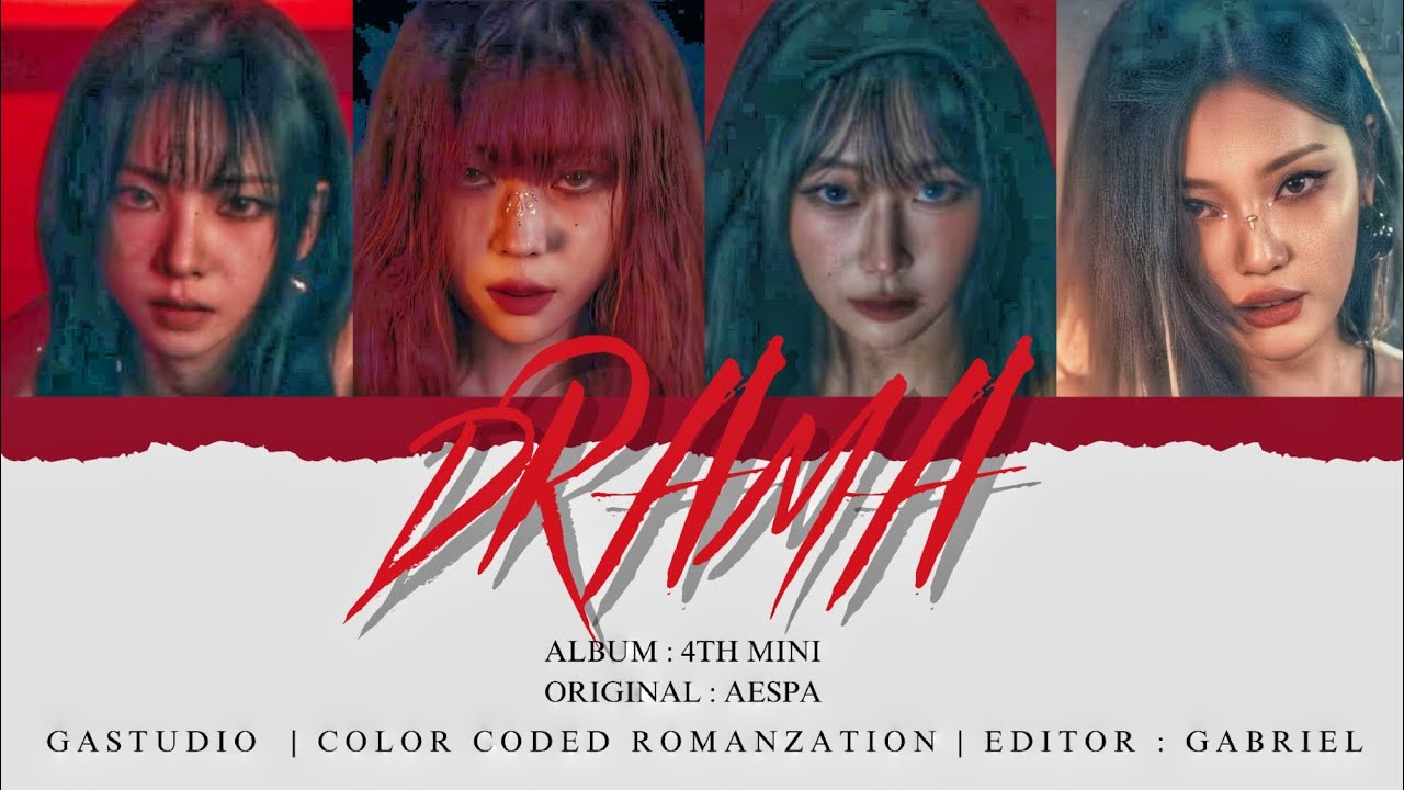 AESPA (에스파) - Drama (Color Coded Lyrics Romanzation) By GASTUDIO