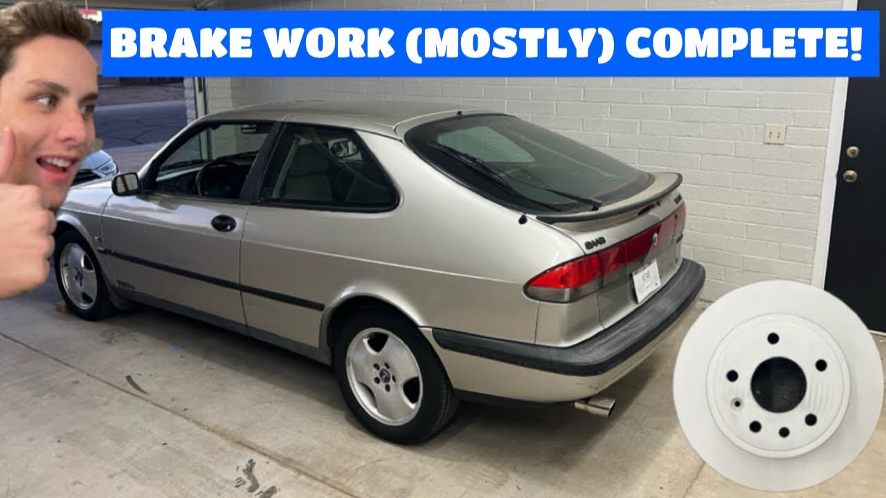 Soft Brake Pedal Fix and New Rear Brake Pads and Rotors on my Saab 900