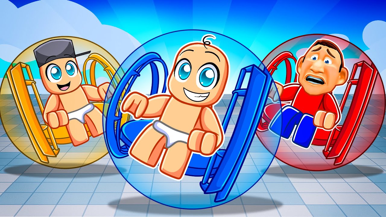 Baby Plays BALL BATTLES in Roblox With MY FAMILY...