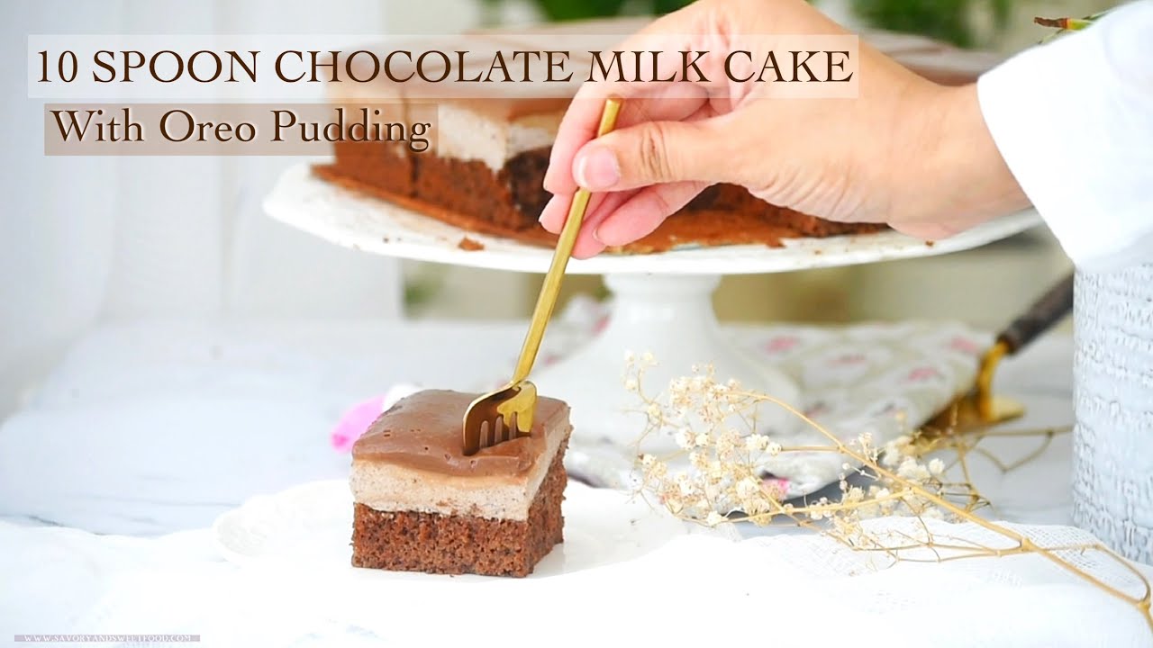 10 Spoon Chocolate MILK CAKE with OREO Cream