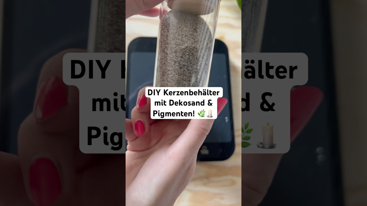 🌿 Kreativer Kerzenguss mit Kontrast &ndash; Handmade Unikat! 🕯️#diy #kerzen #diycrafts #diycraft