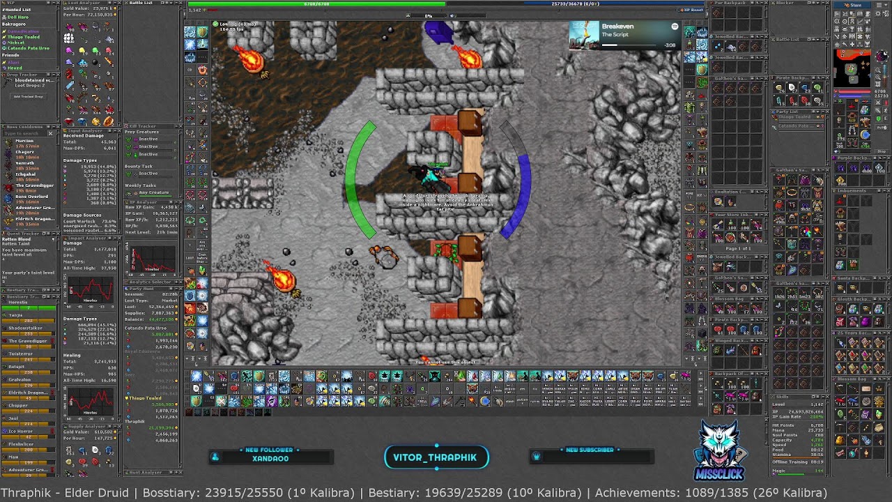 Tibia - Global - Kalibra - ED 1000 | TOP: Bosstiary: 1º | Bestiary: 6º | Achiev: 18º (Ranks Kalibra)