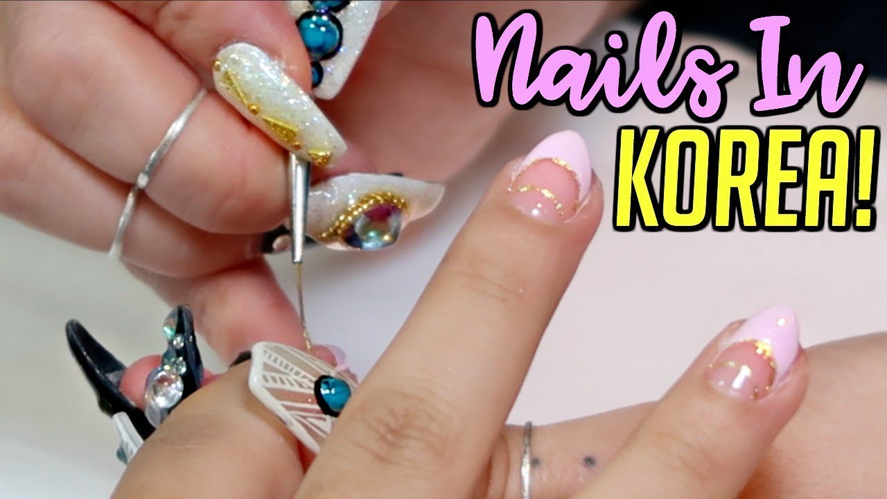 FIRST TIME Doing My Nails In KOREA + SM Town Cafe!