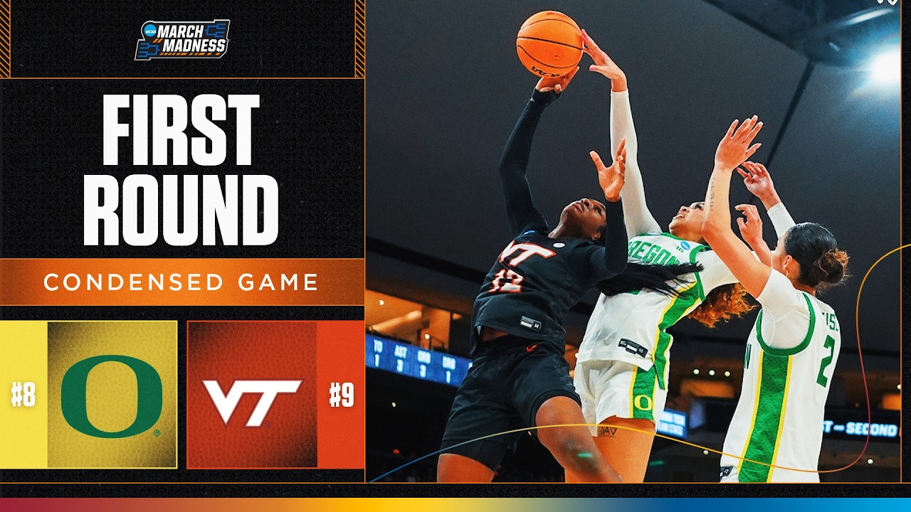Oregon vs. Virginia Tech - First round NCAA tournament extended highlights