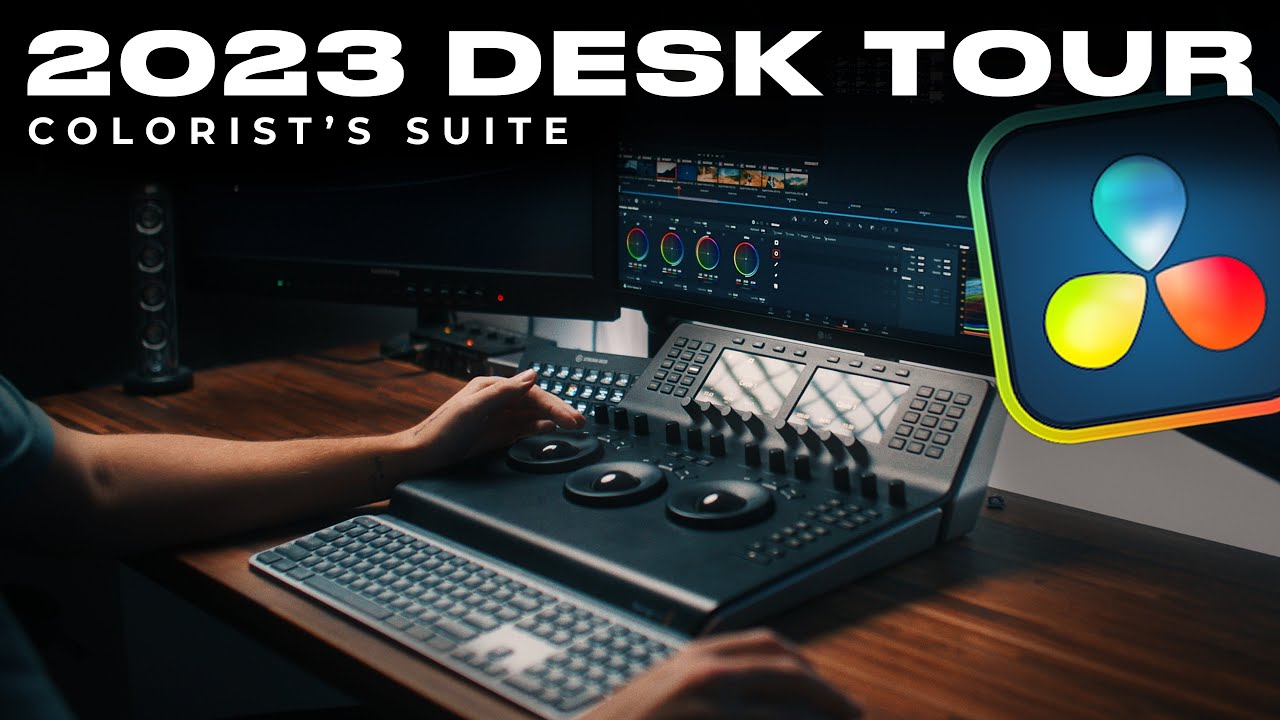 DESK TOUR OF A PROFESSIONAL COLORIST | 2033 Home Studio Tour