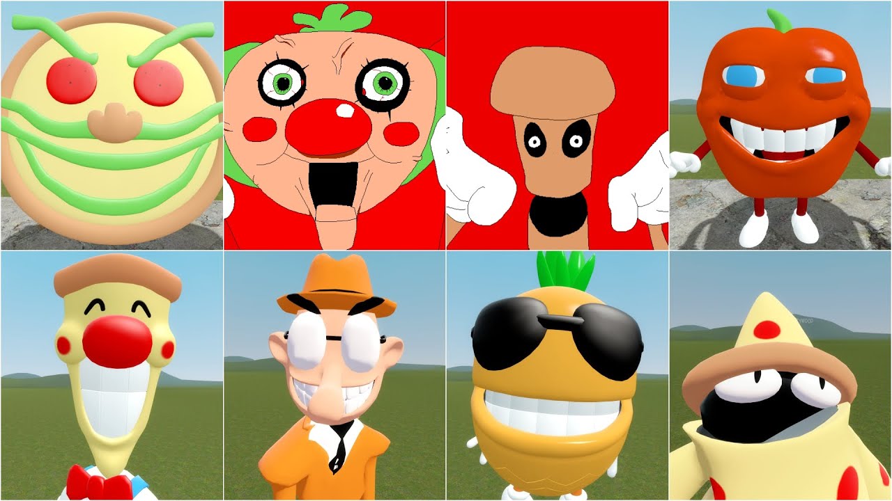 ALL Pizza Tower JUMPSCARES in Garry's Mod!