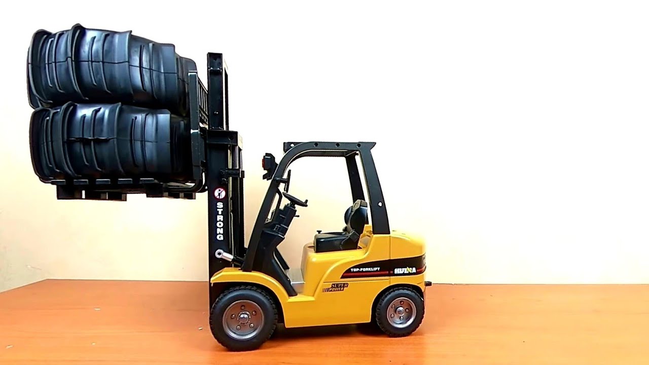 Huina 1577 577 Unboxing Vehicles Forklifts Model Metal Die-Cast TEST 