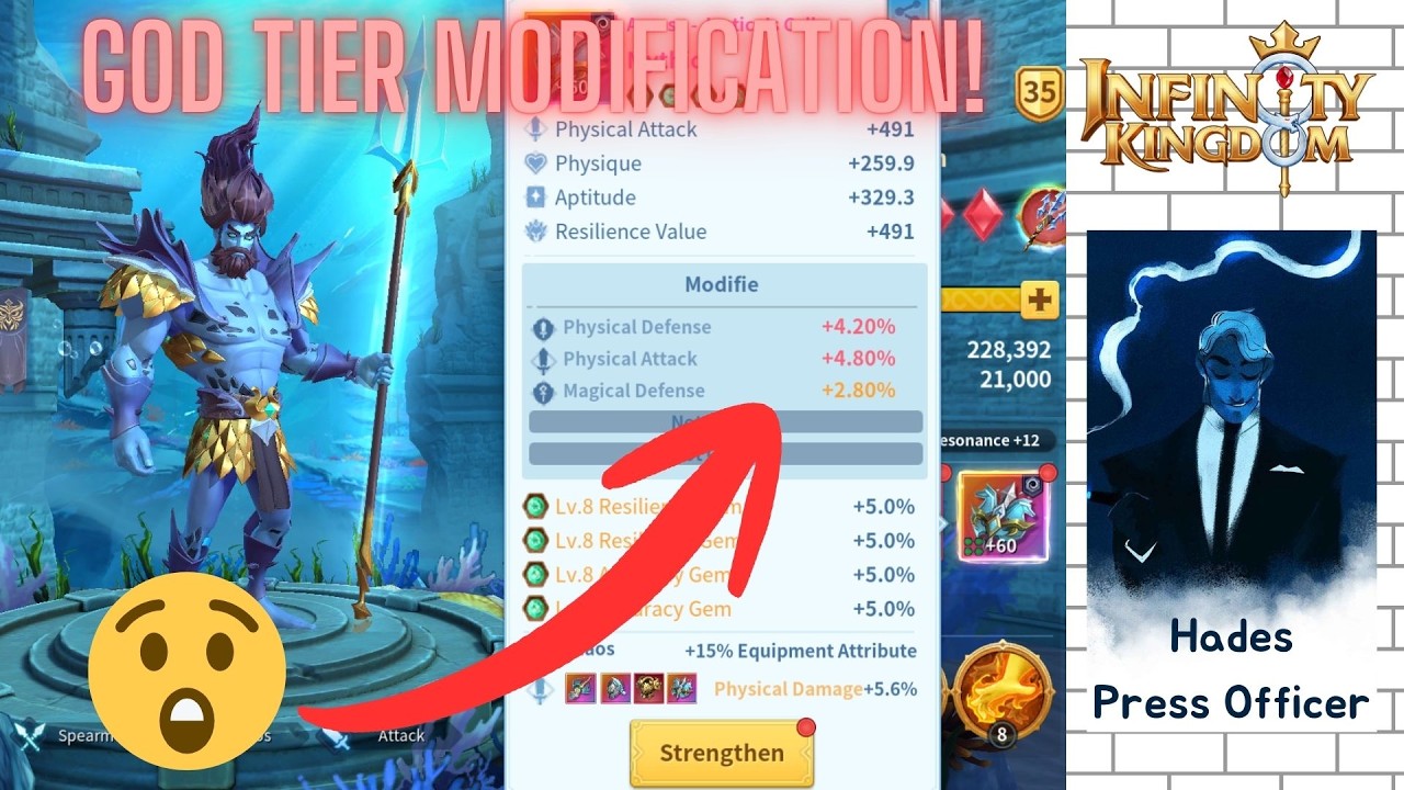 (Hades Guide) My First God Tier Modification! - Infinity Kingdom