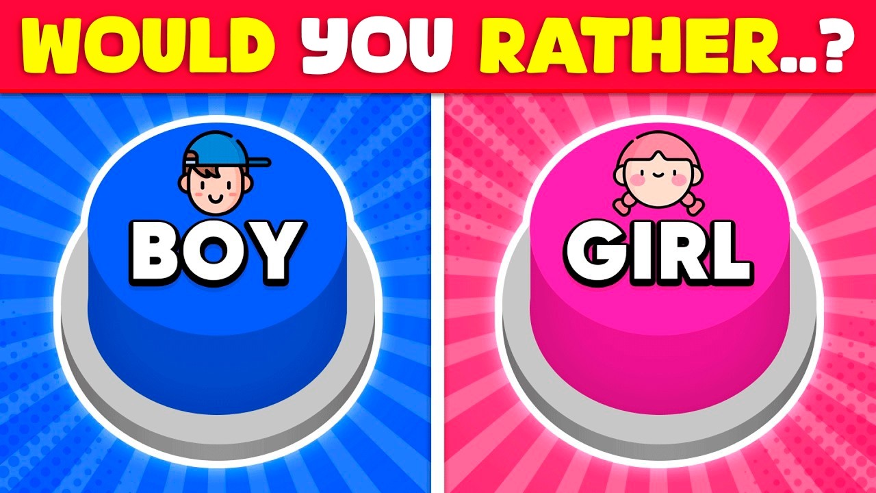 Choose One Button! BOY or GIRL Edition 💙🎀 pink Quiz