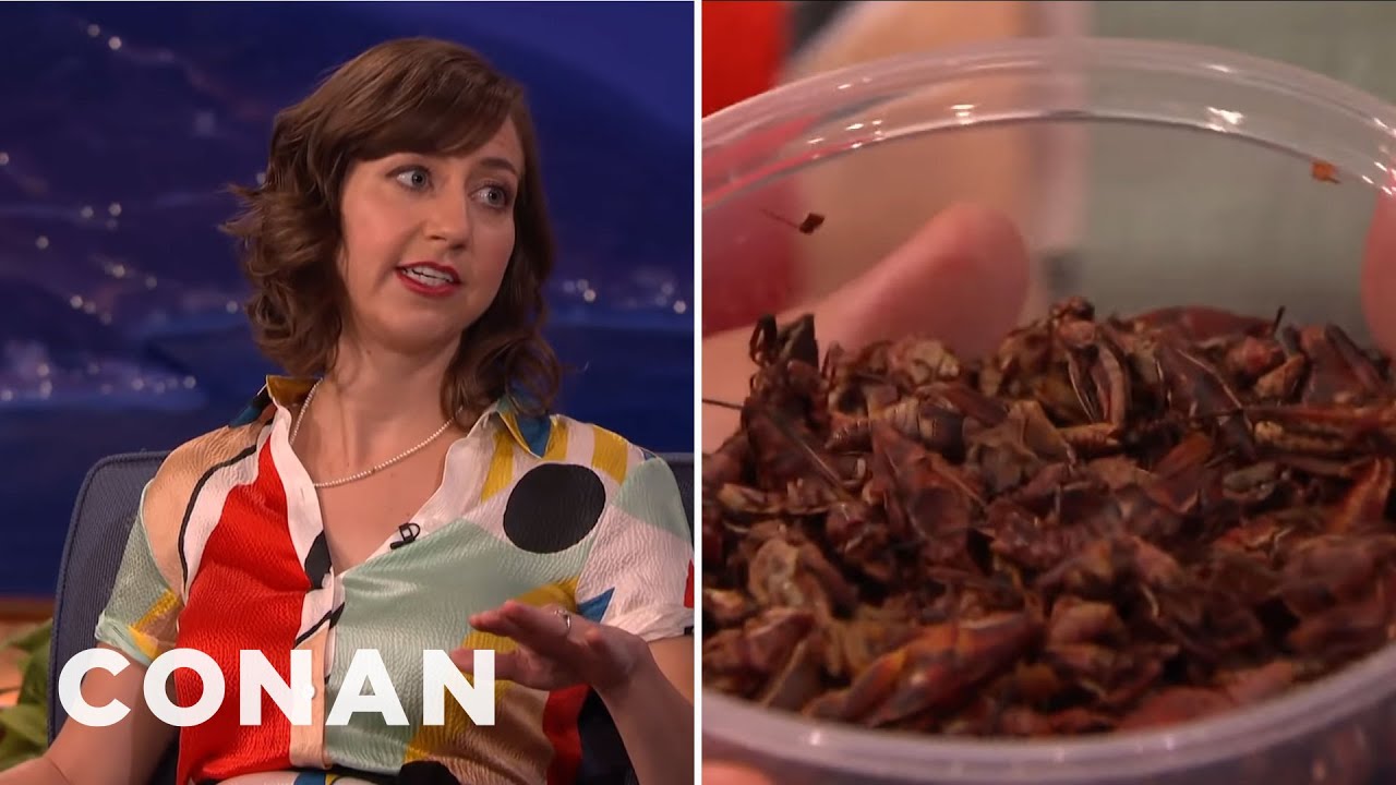 Kristen Schaal Ate Crickets For “Last Man On Earth” | CONAN on TBS