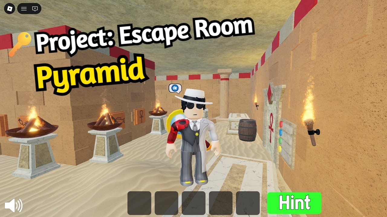 Roblox PROJECT: ESCAPE ROOM PYRAMID Walkthrough (English)