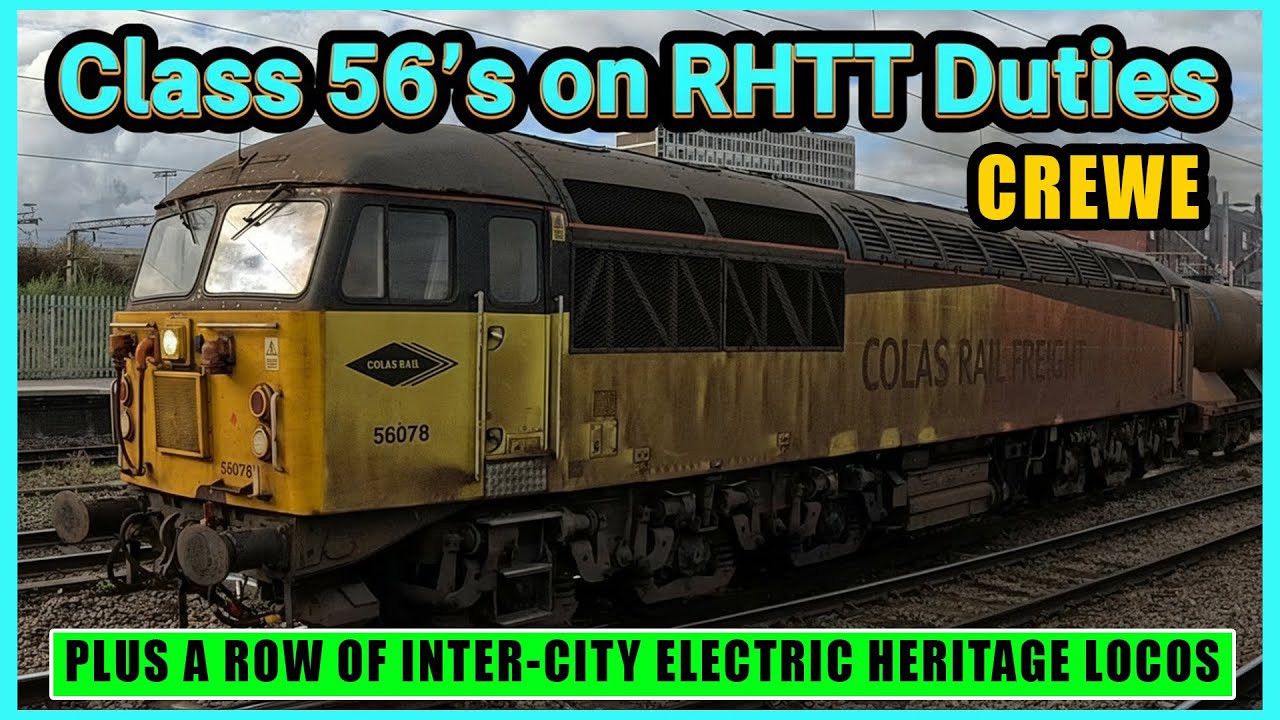 “Massive Train Day at Crewe, 67s, 390s, RHTT & Electric Legends Together!” 