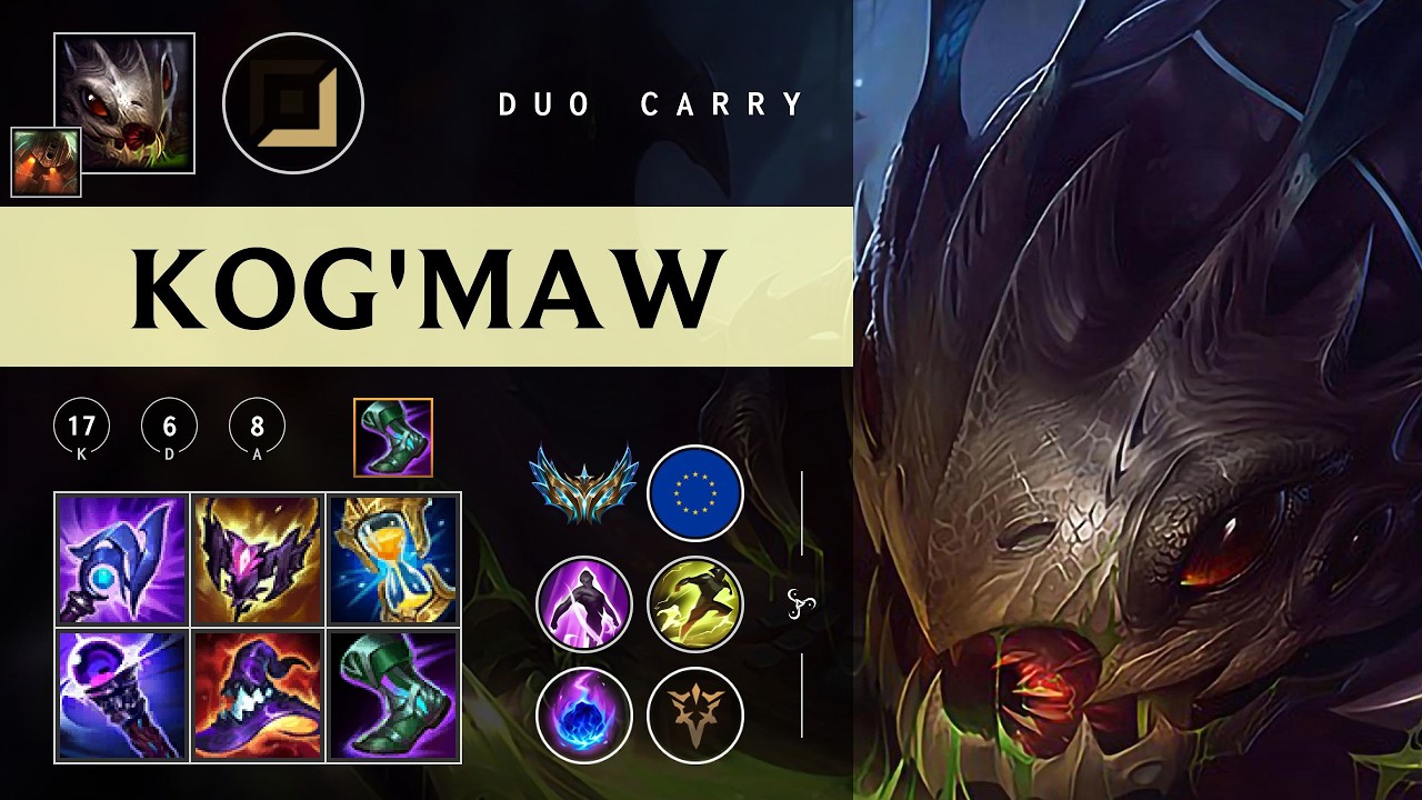 Kog'Maw ADC vs Ezreal - EUW Challenger Patch 26.04
