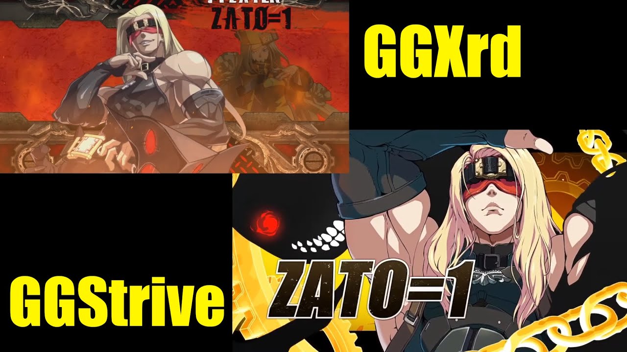 ZATO=1 - Guilty Gear Xrd vs Guilty Gear -Strive- Comparison
