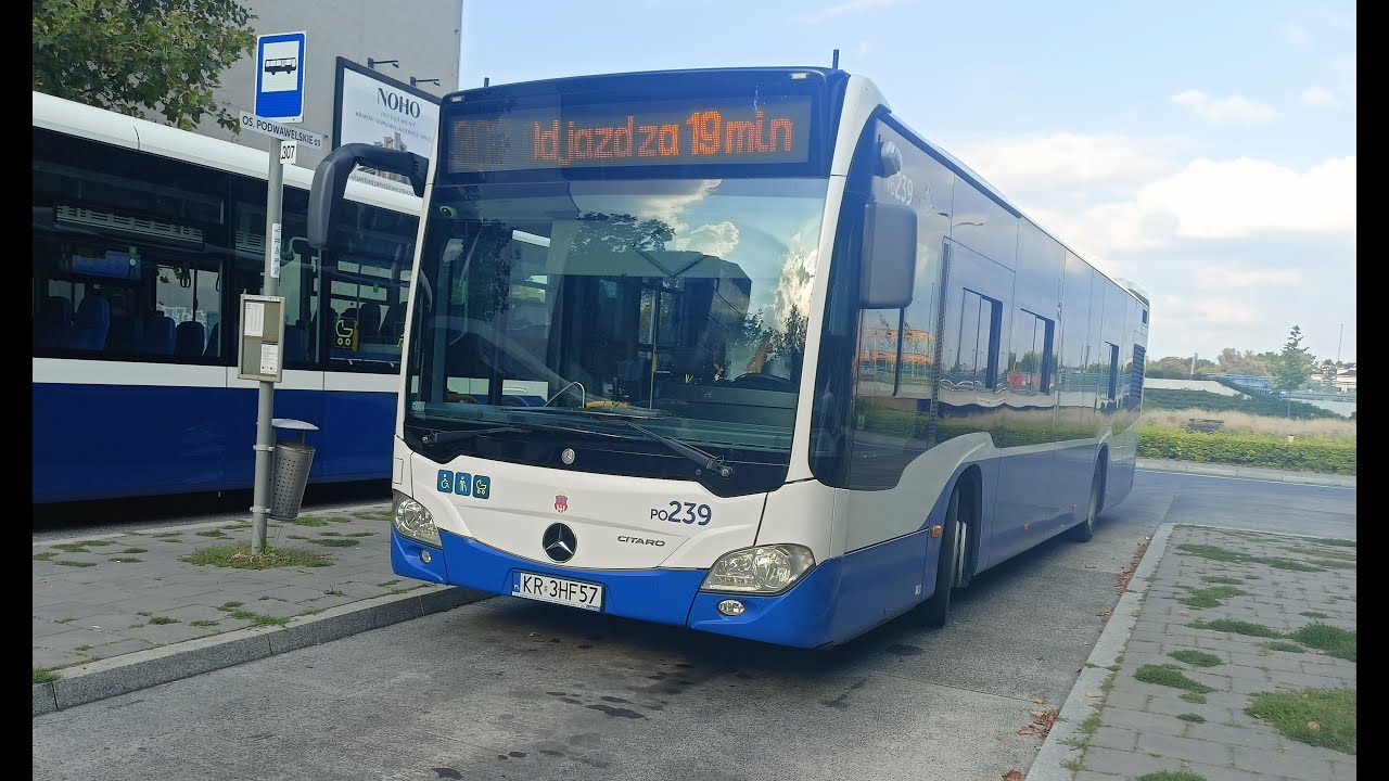 Mercedes-Benz O530 Citaro C2 Hybrid #PO239 MPK Kraków linia 307 kierunek Michałowice P+R