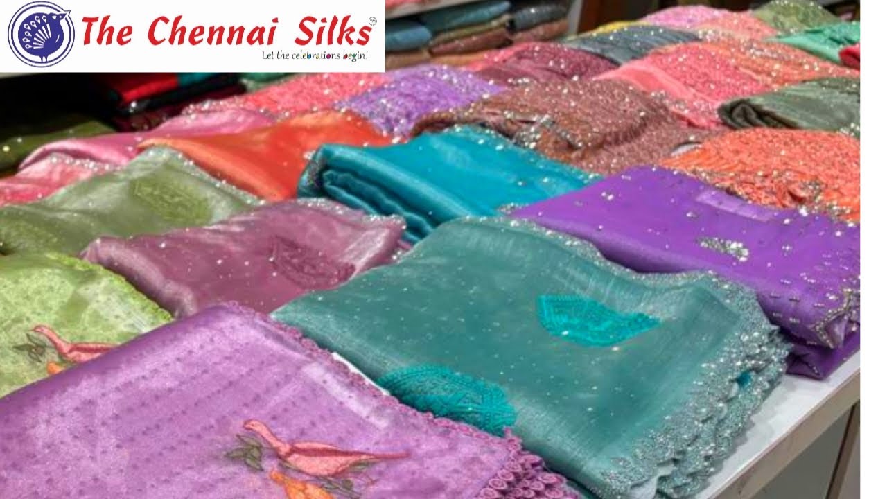 Chennai Silks Pongal Sarees Collections Semi Mysore silk||Jute|| Designer|| Linen||Catalogue sarees