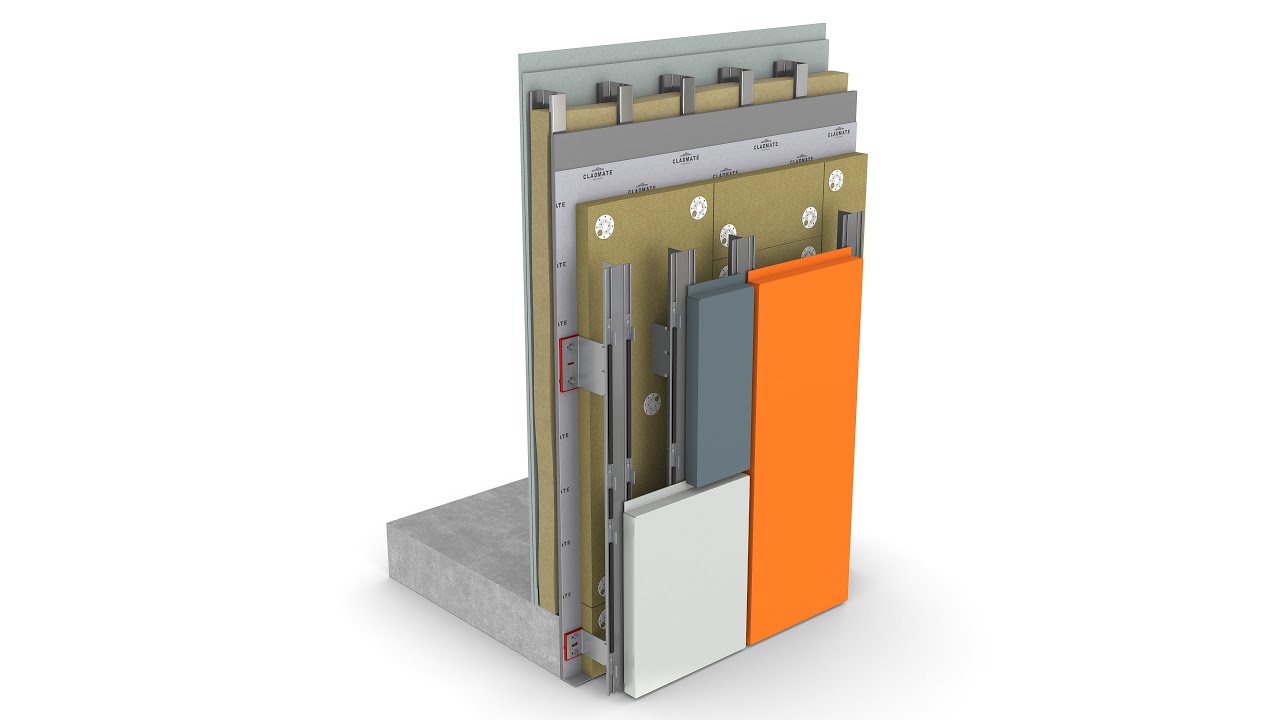 CMS10 - Hook-on Casette Cladding Support System
