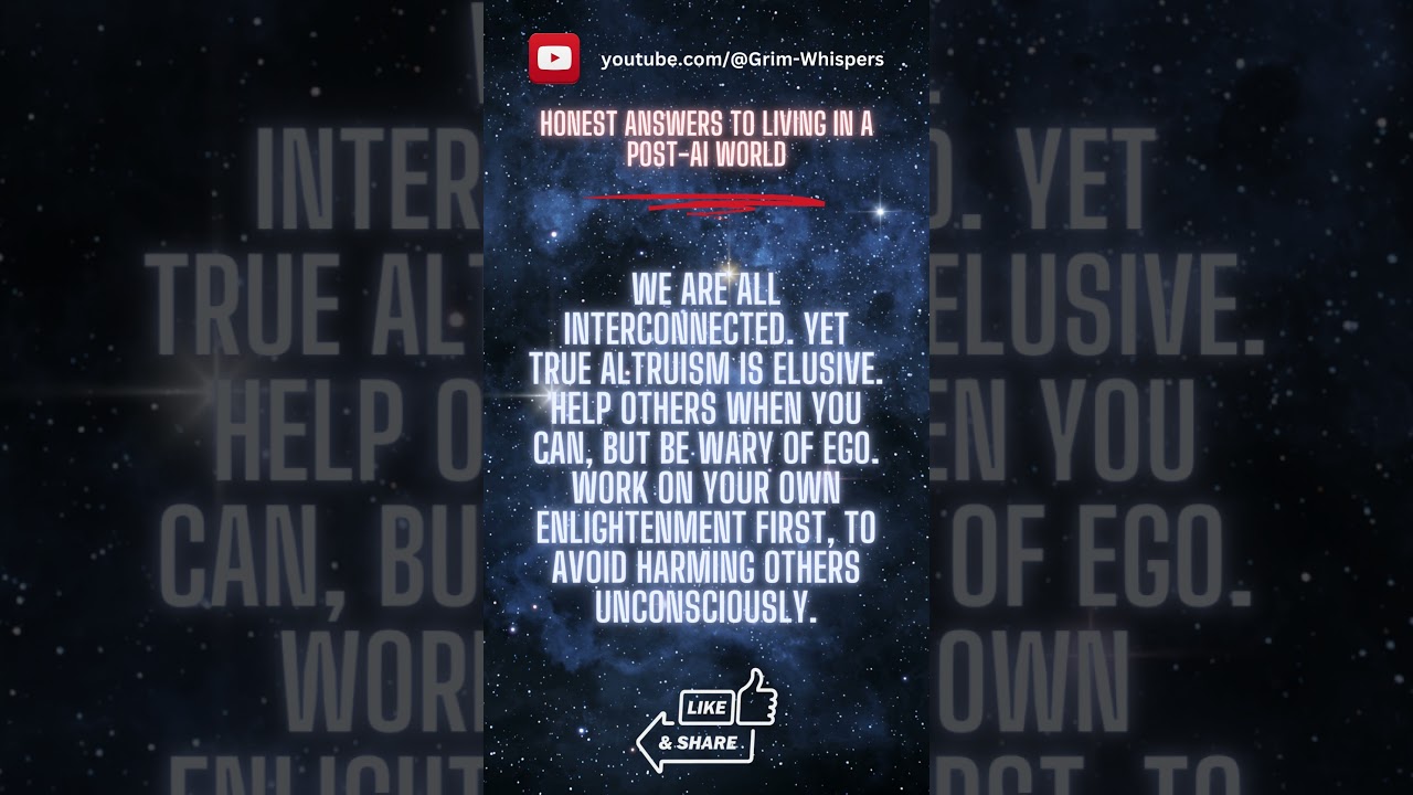 Embracing Humanity: Am I responsible for others? Amidst AI Domination