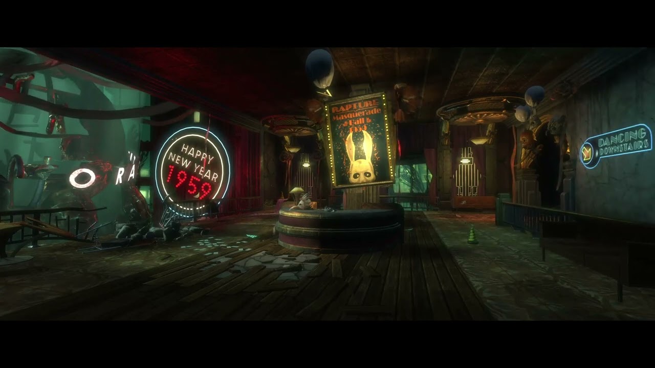 Happy New Year 1959 | Horror Bioshock Ambiance | Oldies Music Playing Underwater In Rapture City