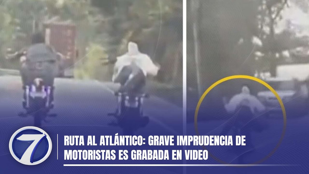 Ruta al Atlántico: Grave imprudencia de motoristas es grabada en video