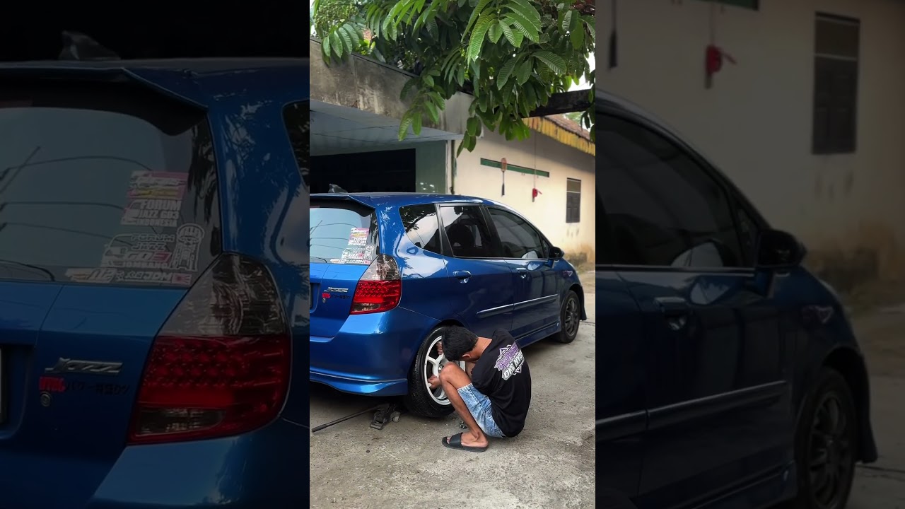 Velg Advan RG1 Ring 16 Terpasang di Honda Jazz GD3