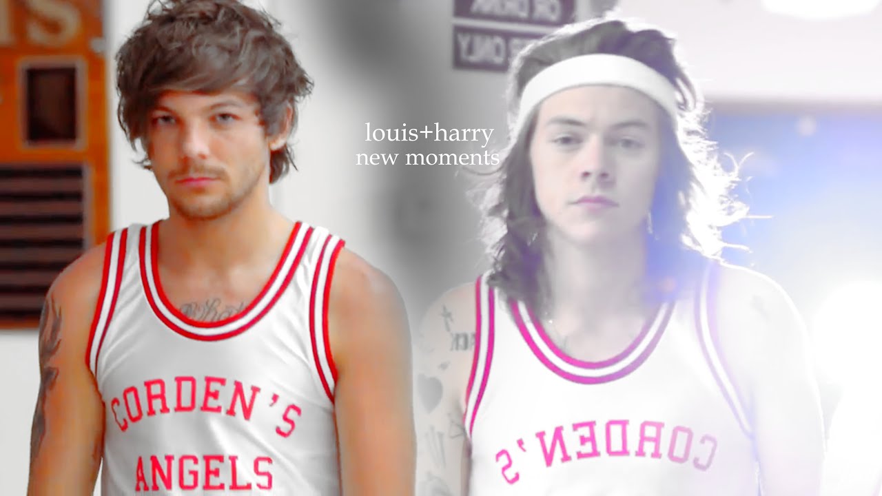 louis+harry| new moments| the late late show {larry stylinson}