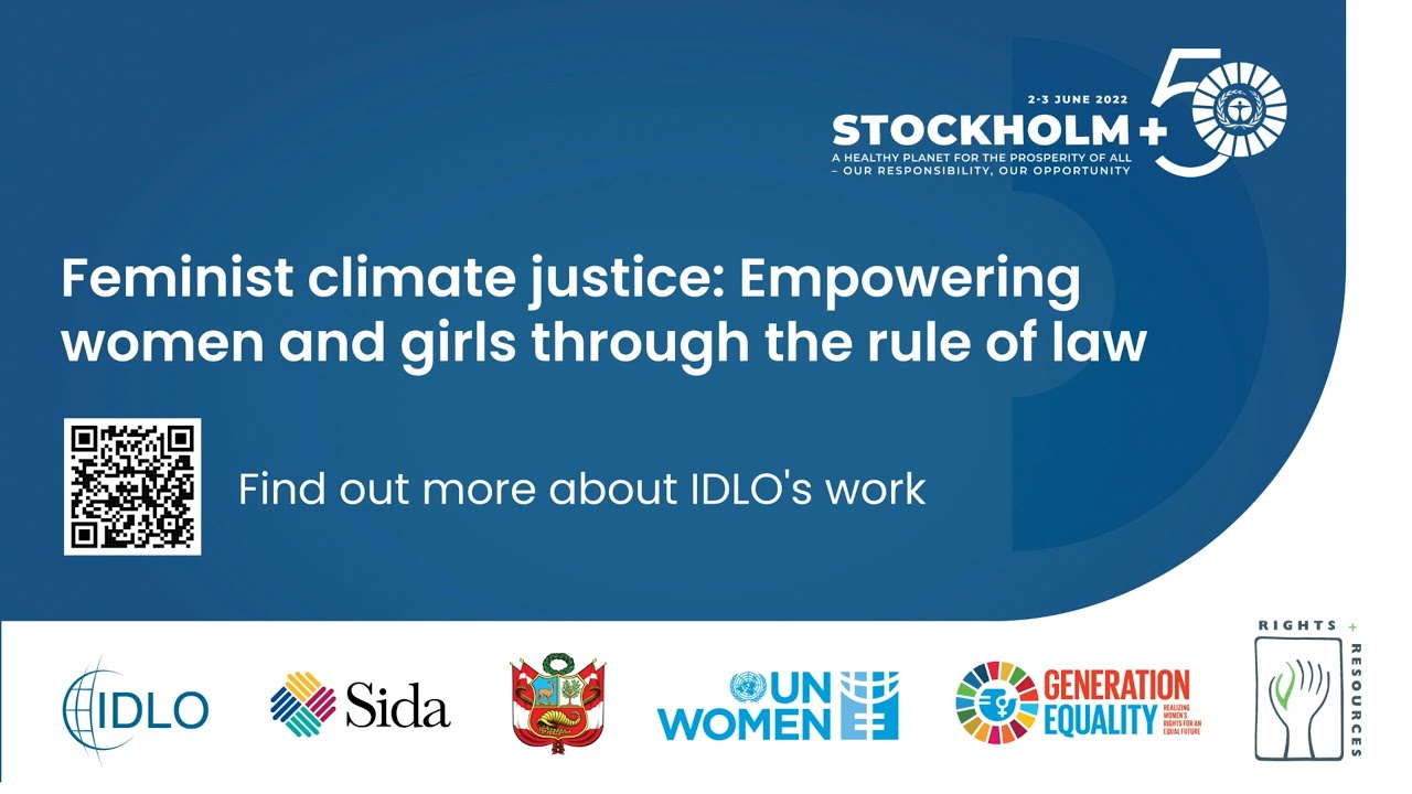 Feminist climate justice: Empowering women and girls through the rule of law