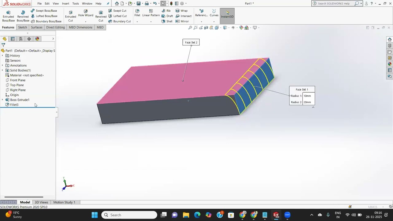 SolidWorks Tutorial: Make Your Models Professional with Fillet, Chamfer & Rib | Part 11