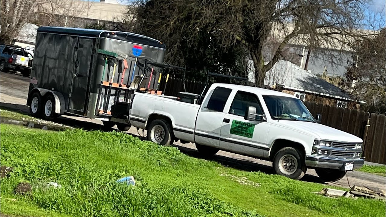 2024 lawn care truck and trailer setup