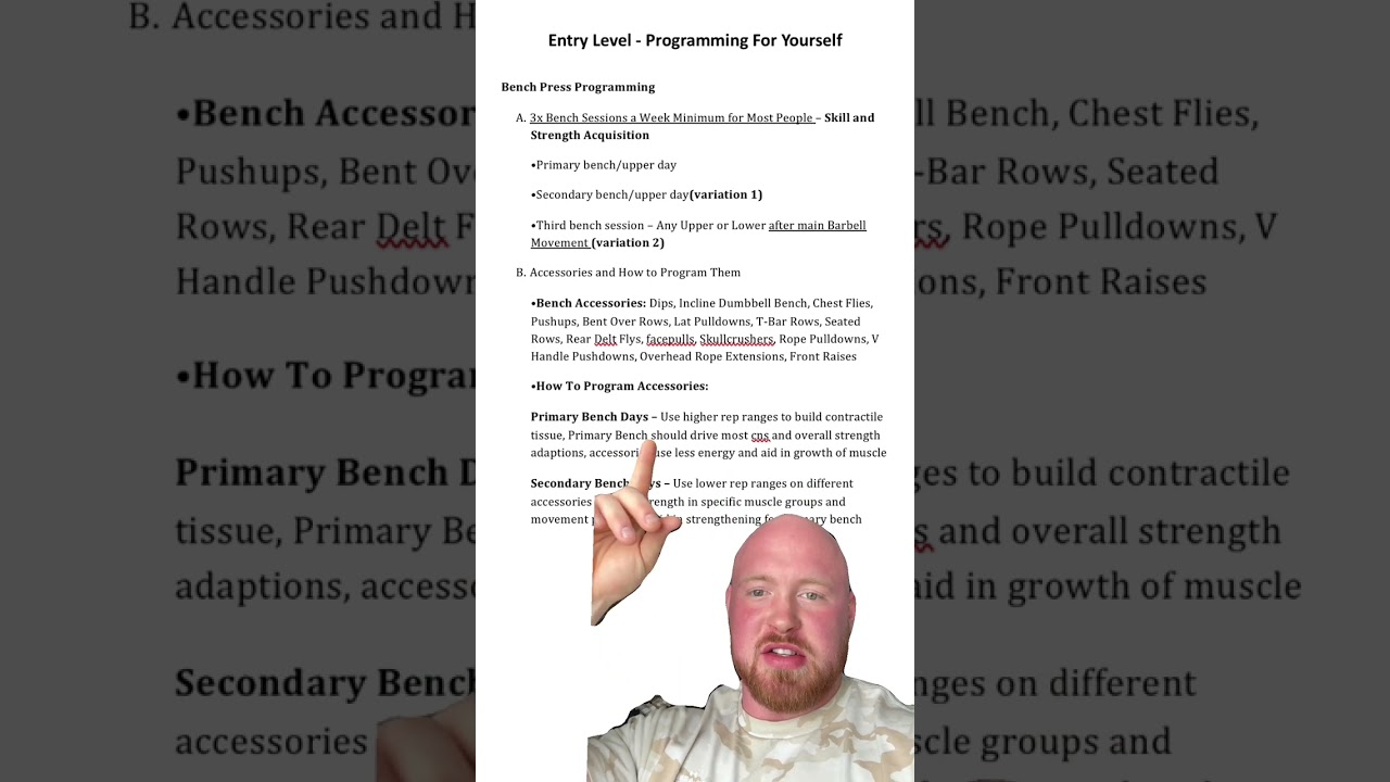 A Simple Way to Train for Bigger Bench Press