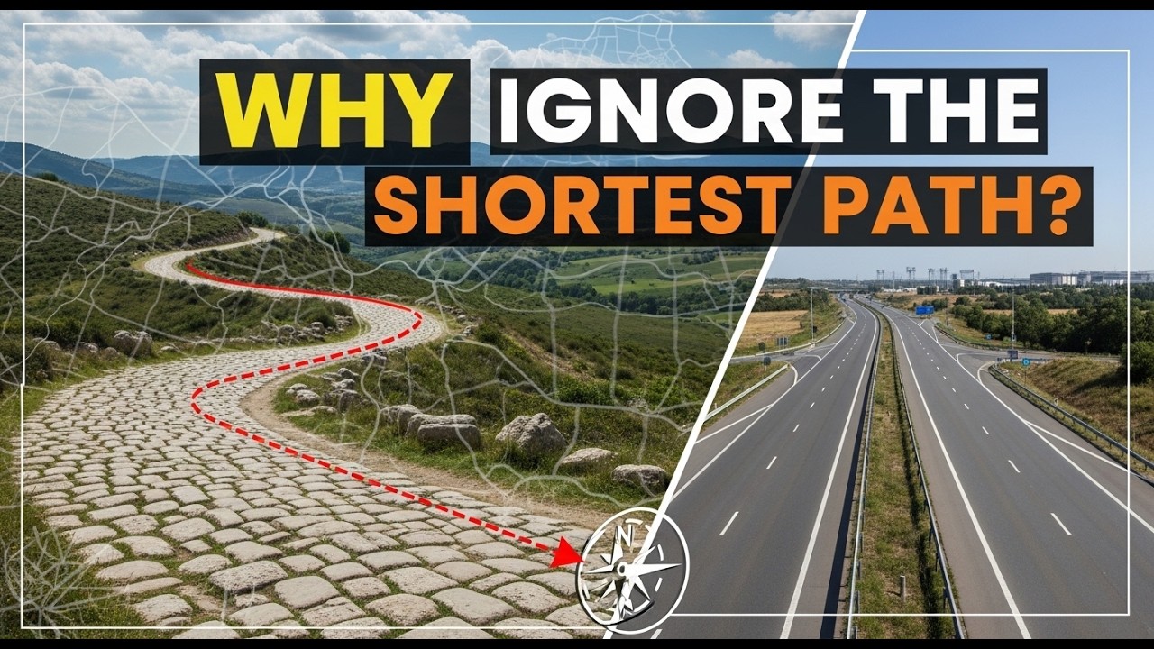 Why Ancient Roads Ignore the Shortest Path (And Still Worked Better)