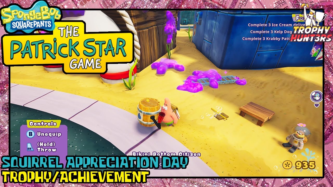 SpongeBob SquarePants: The Patrick Star Game - Squirrel Appreciation Day Trophy/Achievement