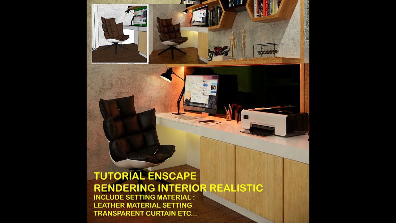 TUTORIAL ENSCAPE 2.7 (INTERIOR REALISTIC # 01)