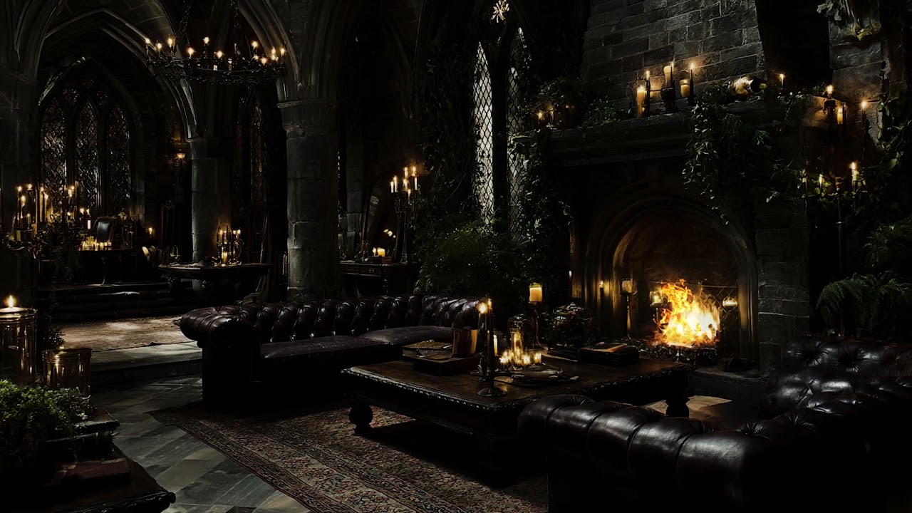 Medieval Rainy Castle & Relaxing Ambience for Study, Deep Sleep & Meditation