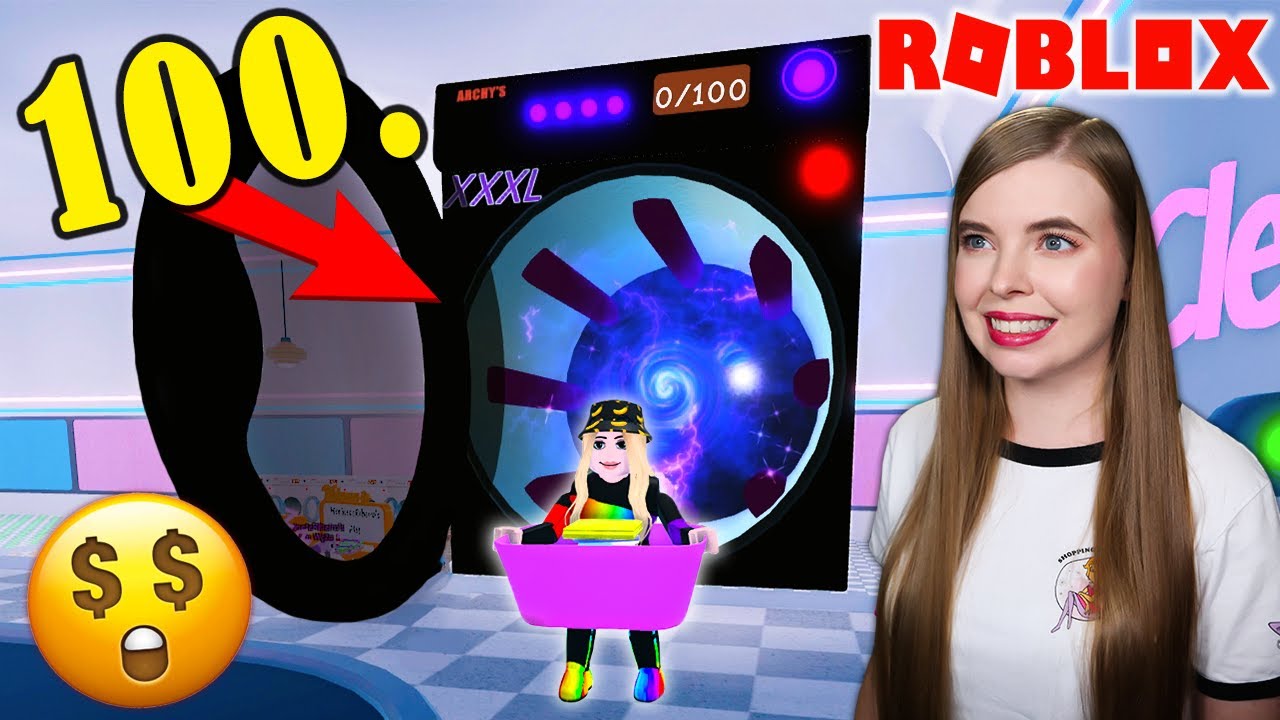 KUPIŁ NAJDROŻSZĄ PRALKĘ W ROBLOX 🤑🧦 Symulator Pralni #2