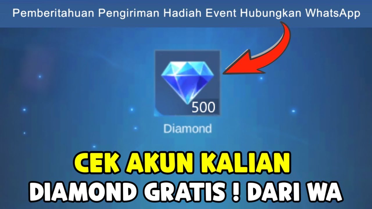 CEK AKUN KALIAN DAPAT DIAMOND GRATIS DARI WA / WHATSAPP