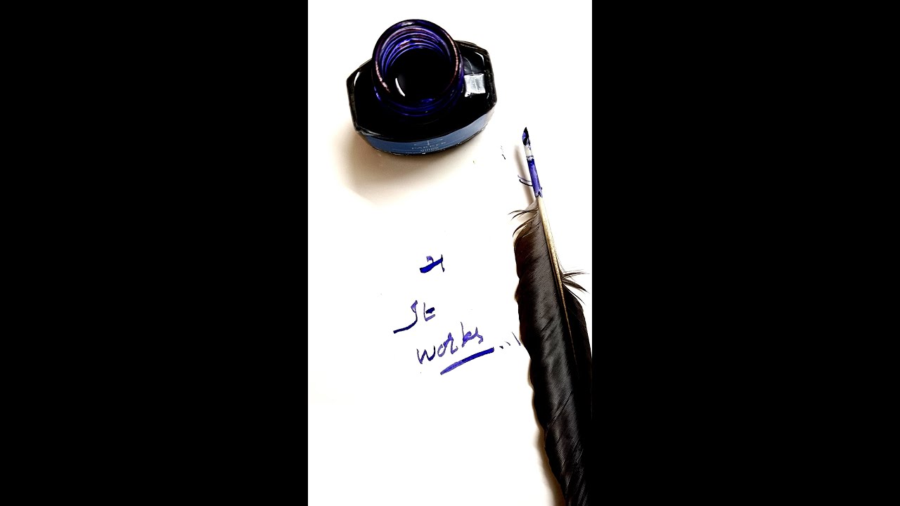 How to make a feather pen #shorts #shortsfeed