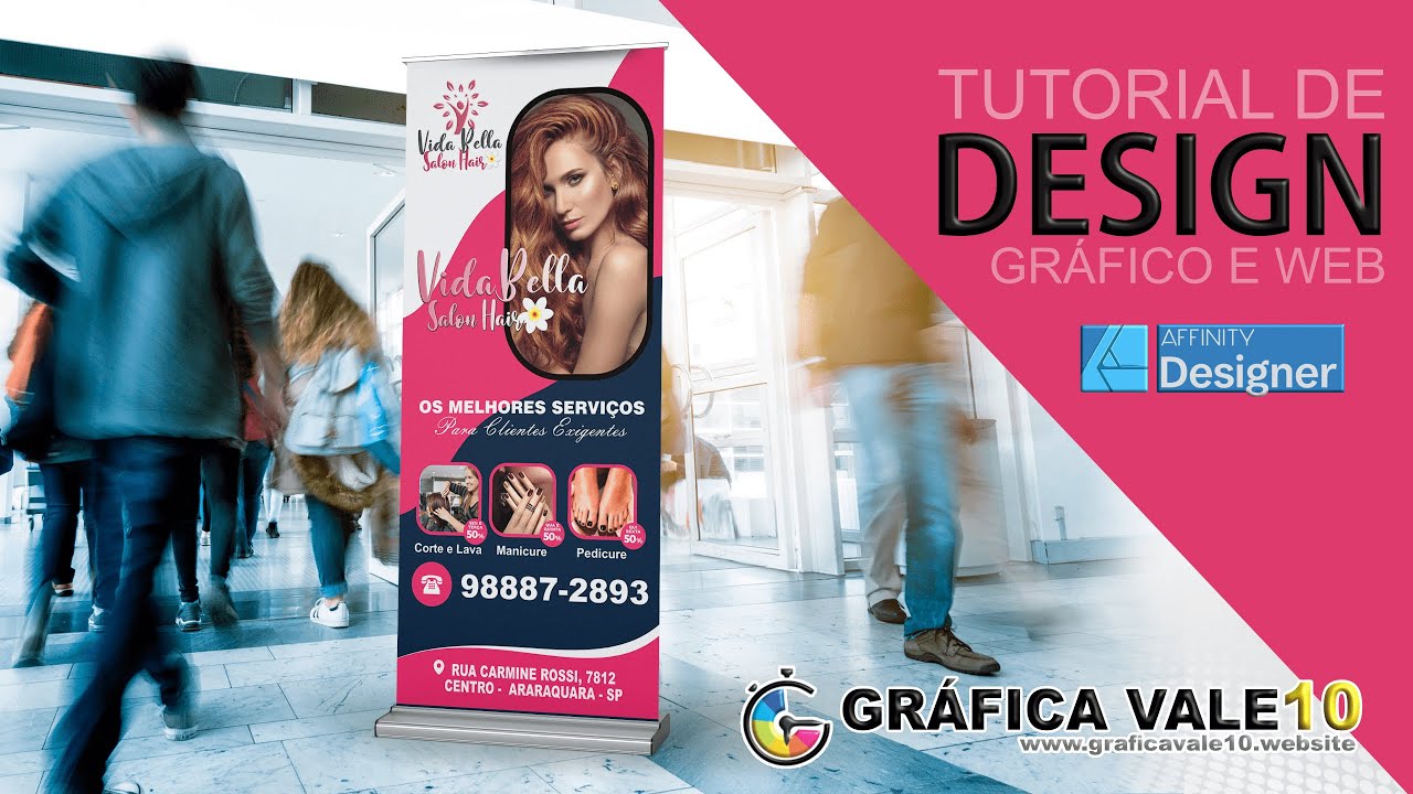 Criar Banner Cabeleireiro   Affinity Designer
