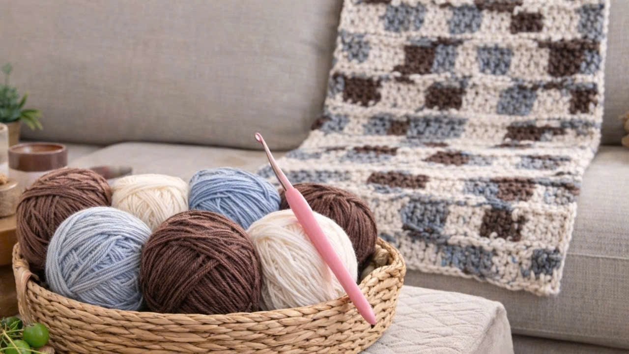 YOU’LL LOVE THIS CROCHET BRICK STITCH! BEAUTIFUL TEXTURED PATTERN FOR BLANKETS & ACCESSORIES!