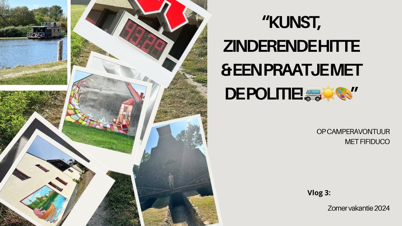 Vlog #3  Camperavontuur: Kunst in Loitz & Overleven aan de Senftenberger See bij 43 Graden!