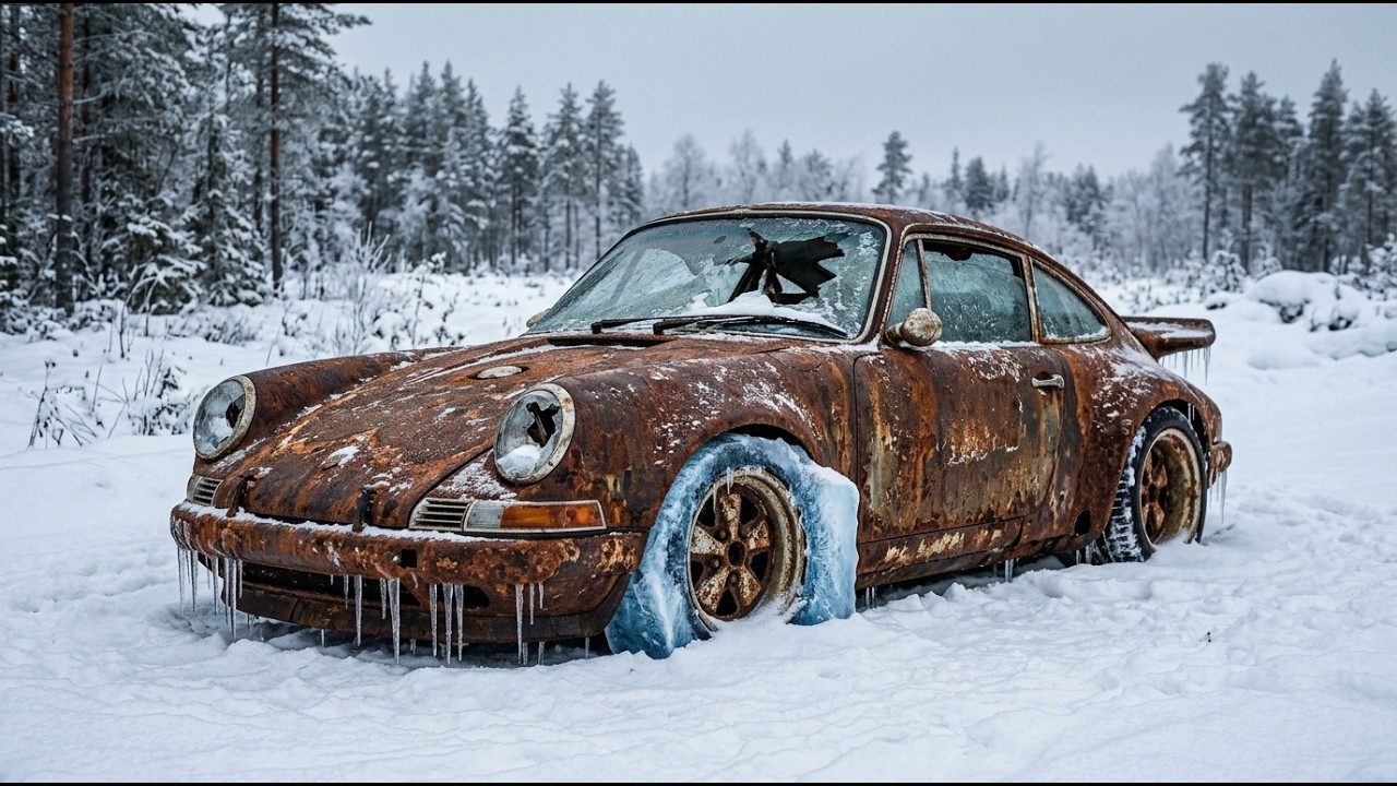 I Found a $2,000,000 Singer Porsche 911 Frozen in Ice! | Full ASMR Car Restoration