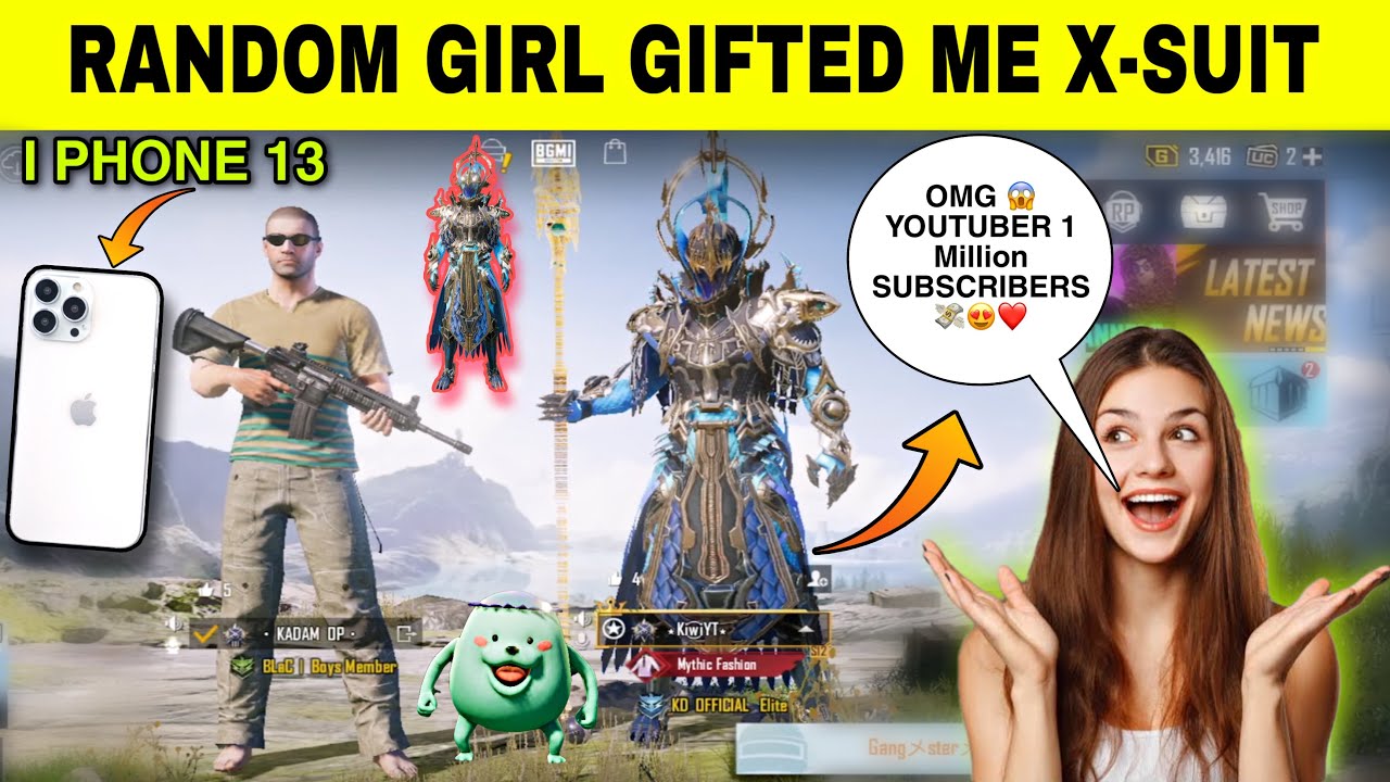 Random Rich Innocent Mythic Fashion Girl Gifted Me X-Suit 😱 Reaction But She Got Shocked After See?
