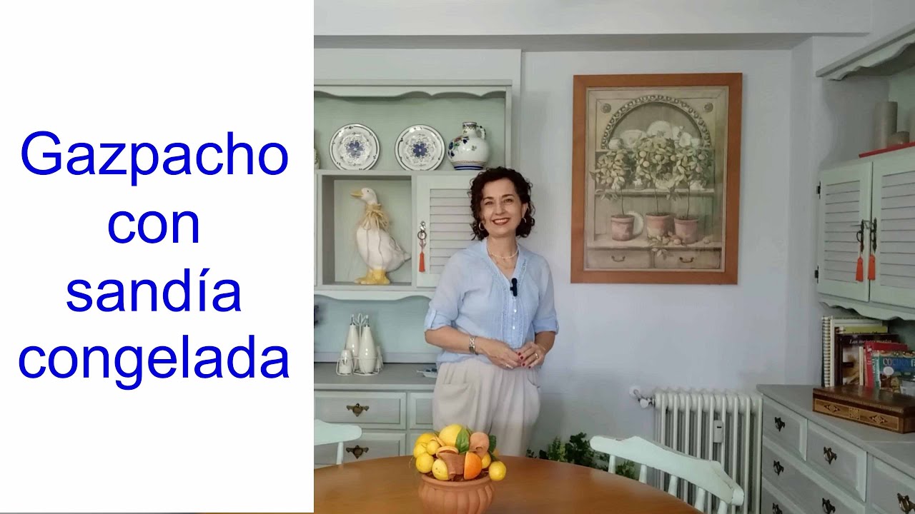 Gazpacho con sandía congelada