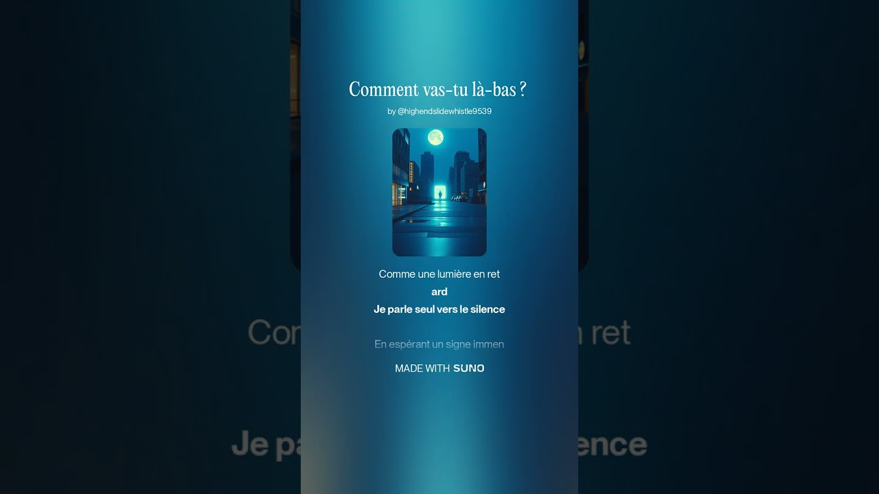 Comment vas tu là bas ?