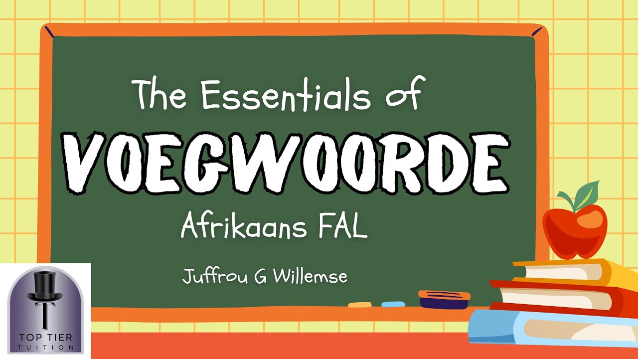 Voegwoorde/Conjunctions | The easy way! Finally understand it NOW! |Afrikaans FAL