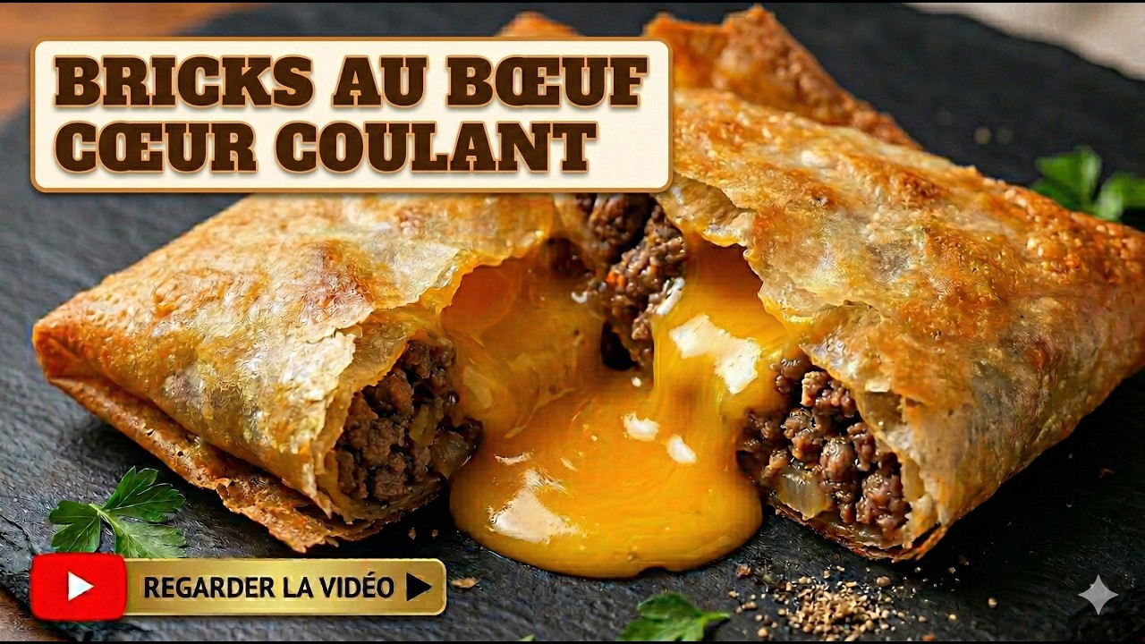Le secret pour des BRICKS au Bœuf avec un CŒUR ULTRA COULANT ! 🤤