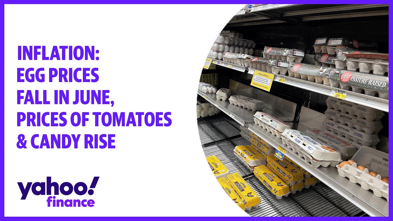Inflation: Egg prices fall in June, prices of tomatoes & candy rise