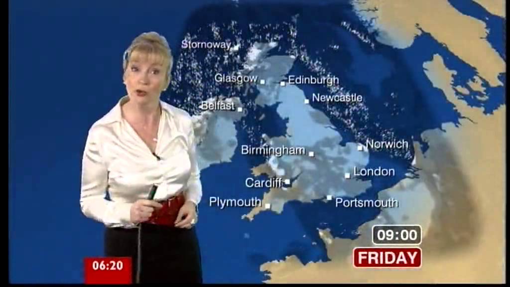 Breakfast 171210 Carol Kirkwood looking very busty in a white satin blouse yt